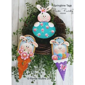 #763 Springtime Bunny Tags