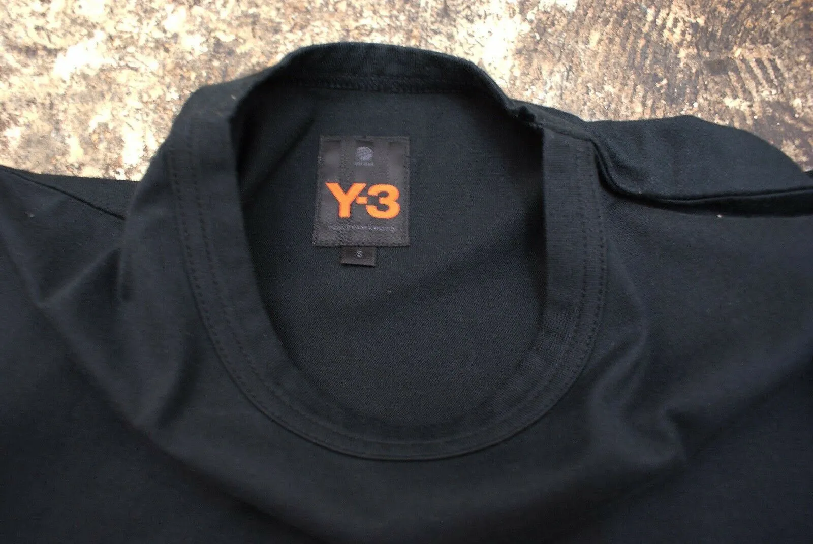 Black T Shirt Embroidered Logo