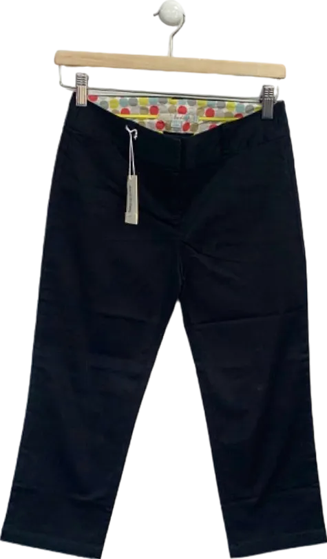 Boden Black Cropped Trousers UK 6