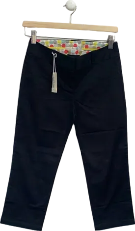 Boden Black Cropped Trousers UK 6
