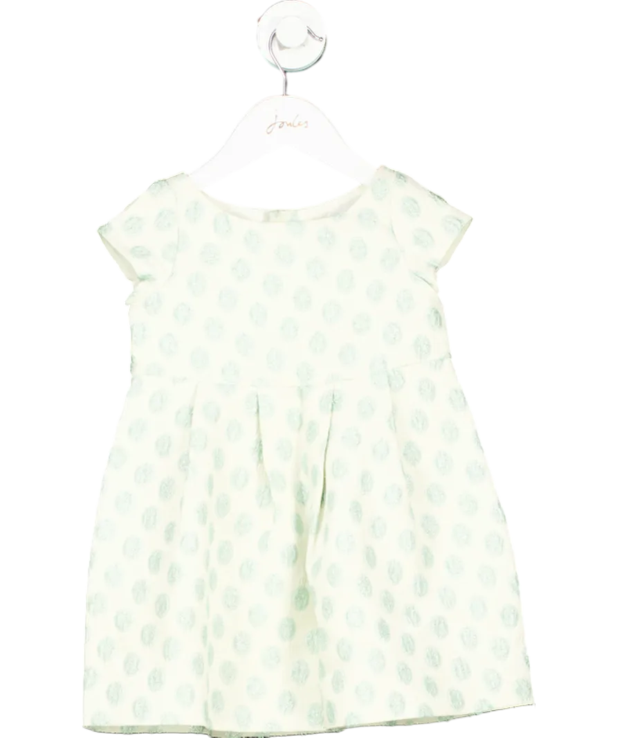 Bonpoint Green Cotton Polka Dot Dress 4 Years
