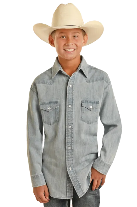 Boy's Rock & Roll Cowboy Snap Front Shirt #BBN2S03701