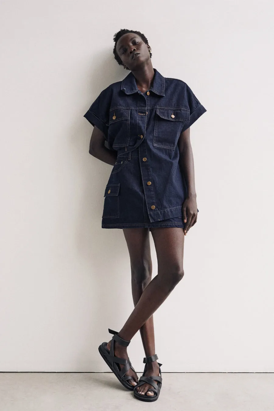 FELIX INDIGO SHORT SLEEVE SHIRT