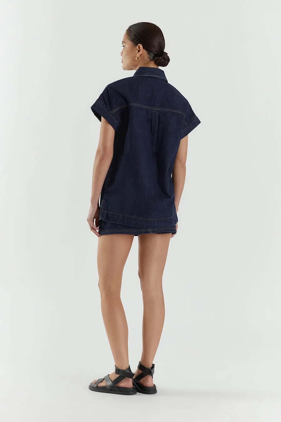 FELIX INDIGO SHORT SLEEVE SHIRT