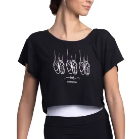 Intermezzo Pointe Shoe Cropped T-shirt