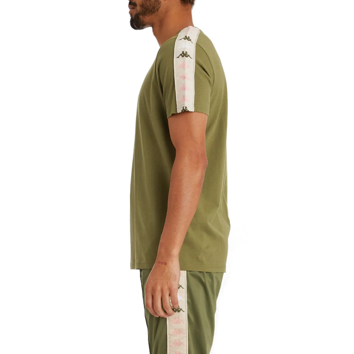 Kappa Men's 222 Banda Deto 2 T-Shirt - Green Olive