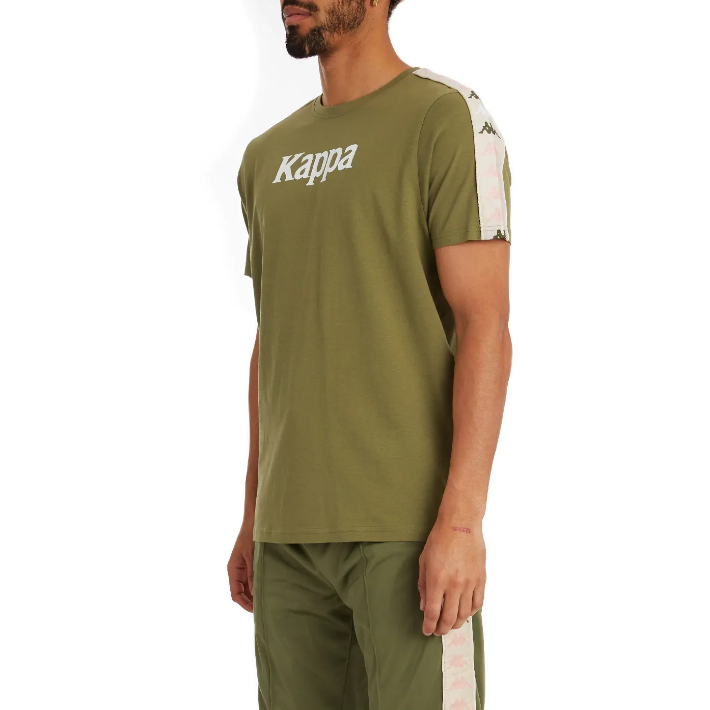 Kappa Men's 222 Banda Deto 2 T-Shirt - Green Olive
