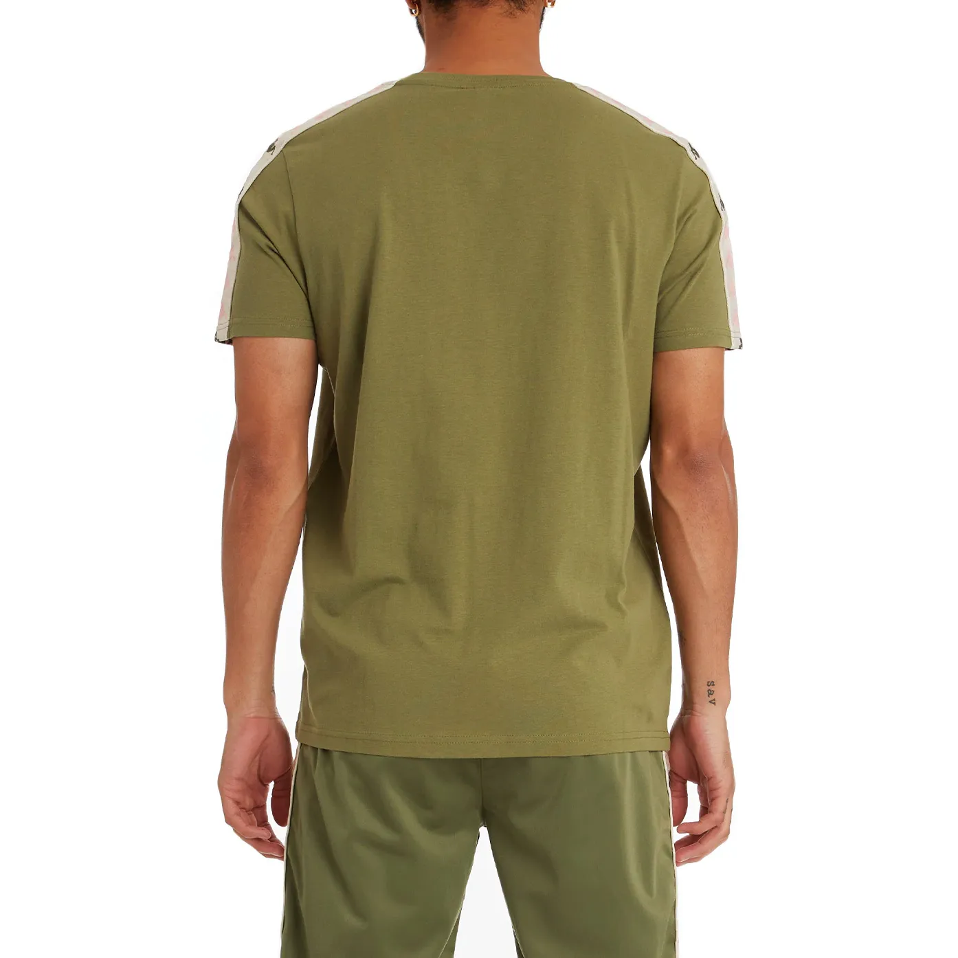 Kappa Men's 222 Banda Deto 2 T-Shirt - Green Olive