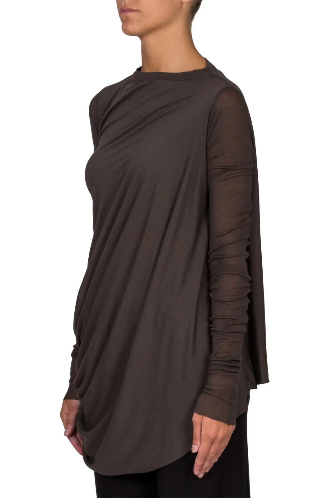 Long Sleeved Boat Neck Top