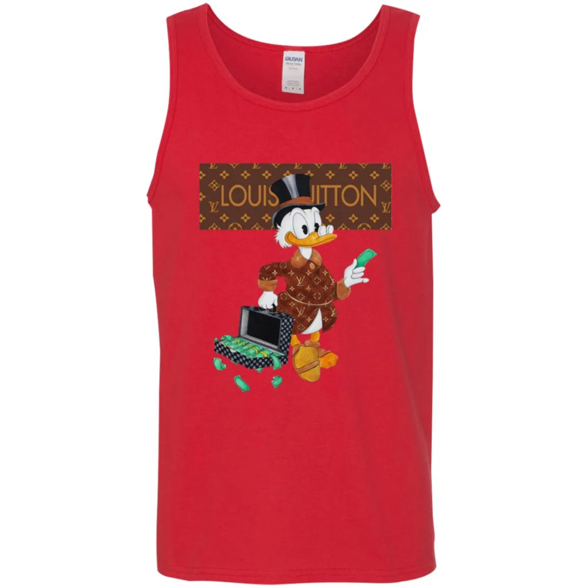 Louis Vuitton Donald Duck T-shirt Men Cotton Tank