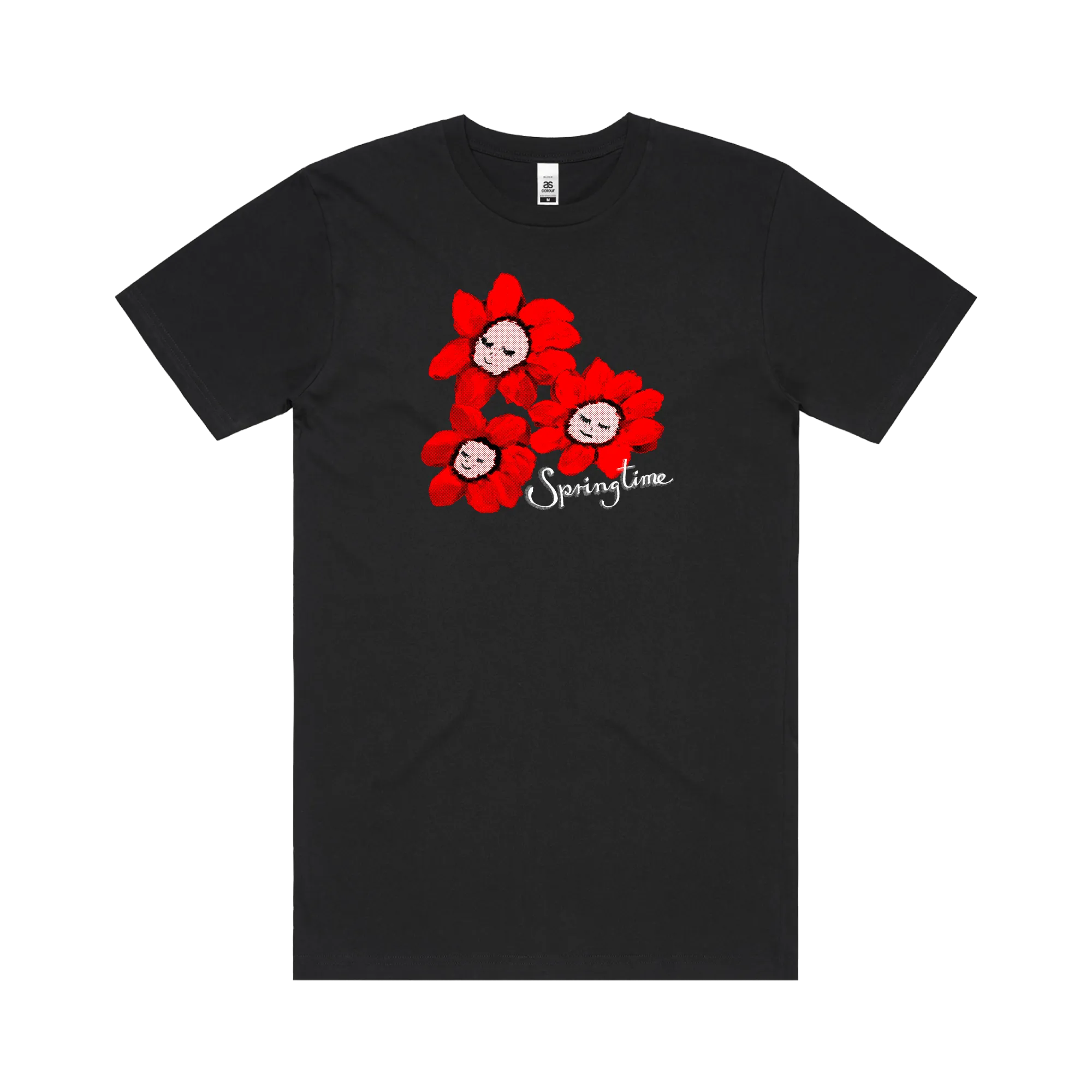 Springtime / Black T-Shirt