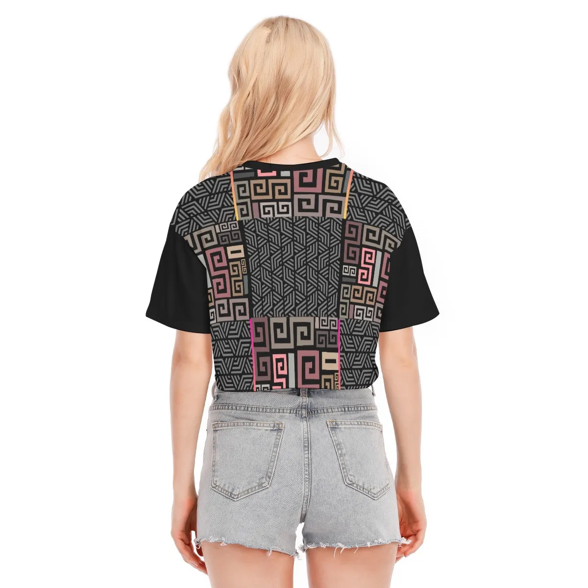 Squared Women's Cropped T-shirt | 100% Cotton