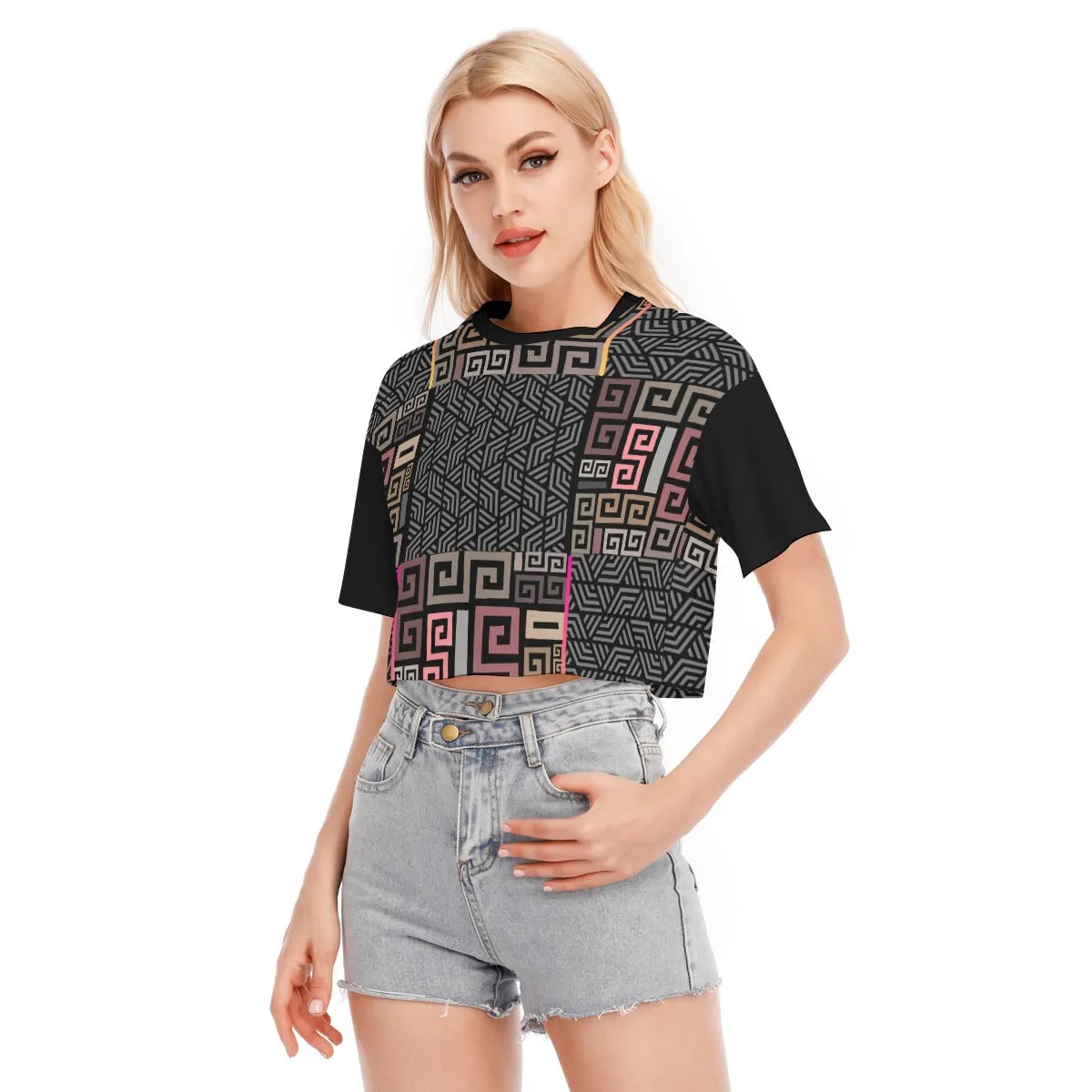 Squared Women's Cropped T-shirt | 100% Cotton